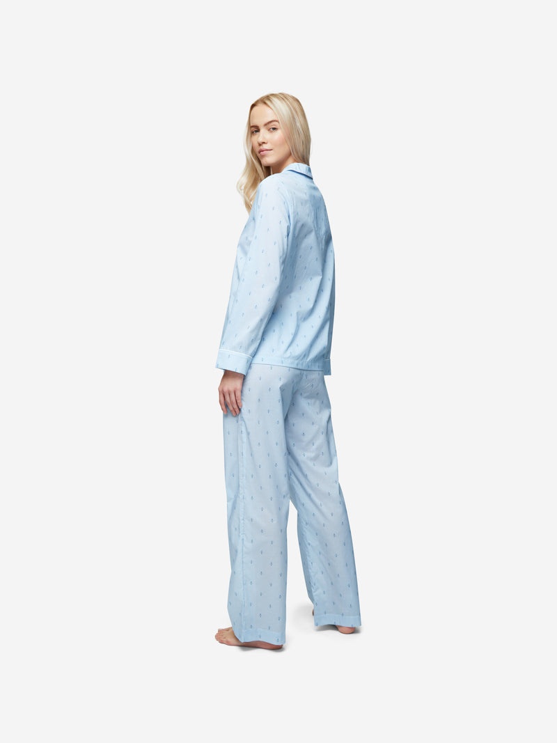 Women's Pyjamas Nelson 94 Cotton Batiste Blue - 4