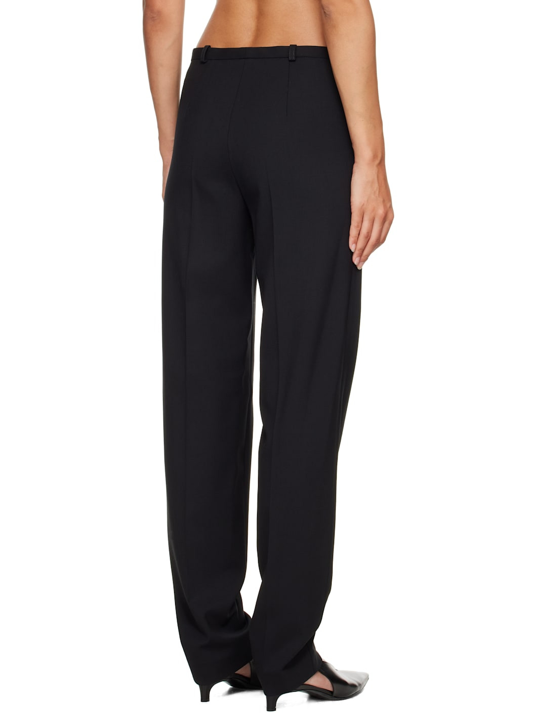 Black Malka Fitted Trousers - 3