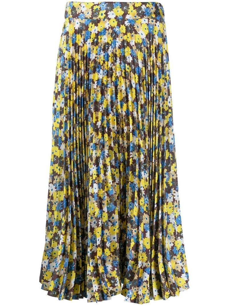 Twill Daisy Bouquet print skirt 1