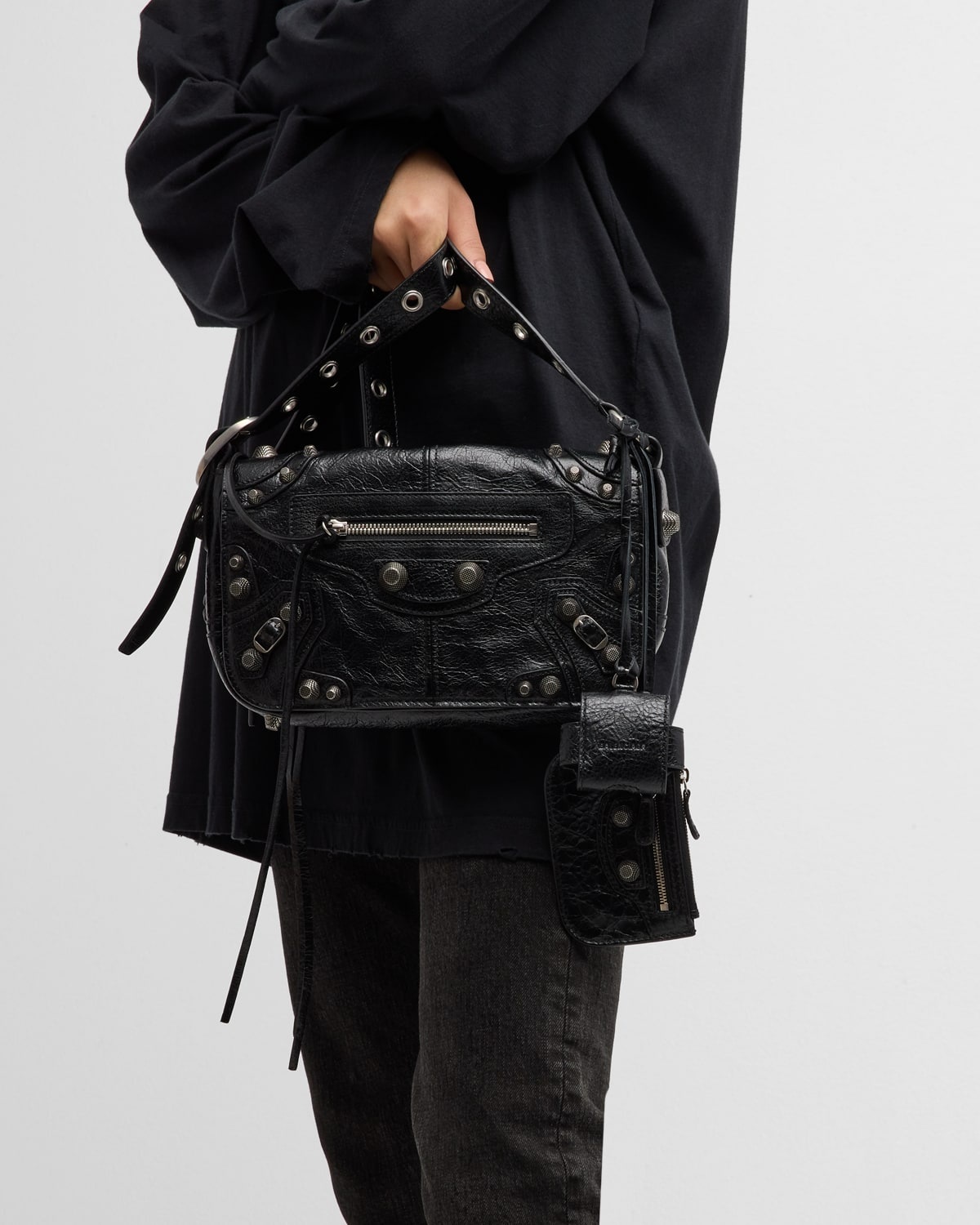 BALENCIAGA Men's Le Cagole Men XS Flap Bag | neimanmarcus