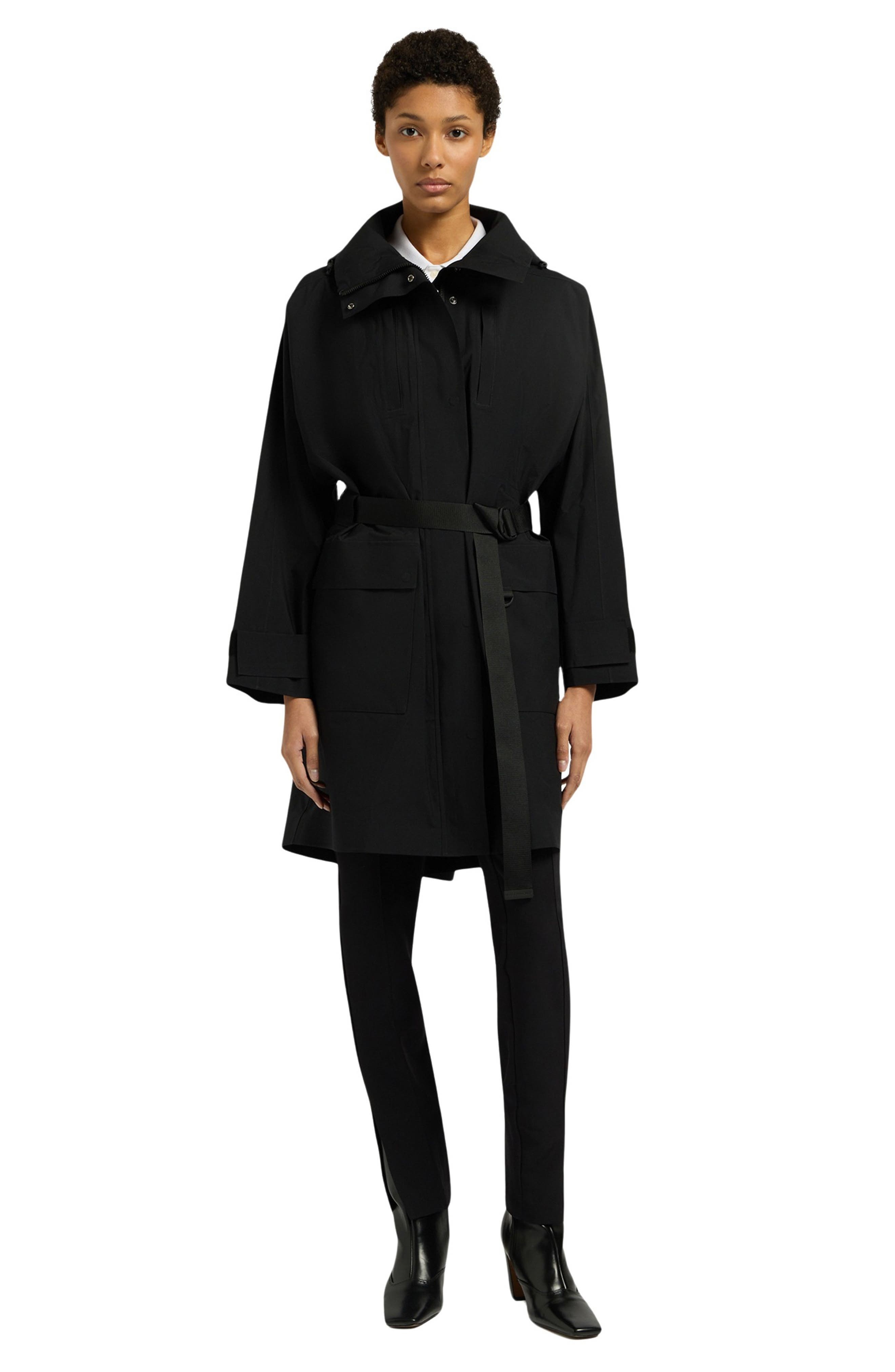 Moose Knuckles Claremont Belted Raincoat in Black at Nordstrom - 7