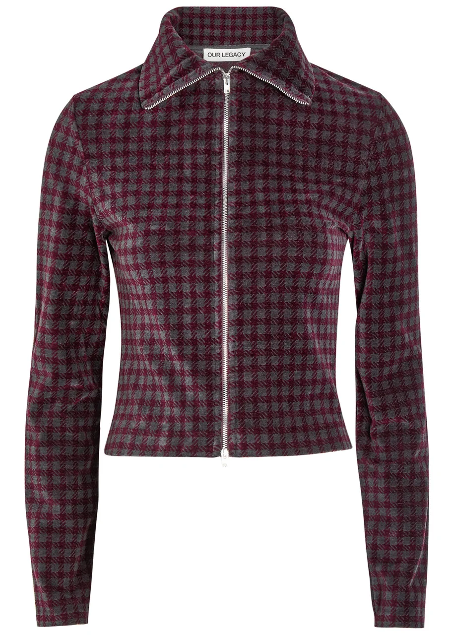 Our Legacy Slim Checked Cotton-blend top - 1