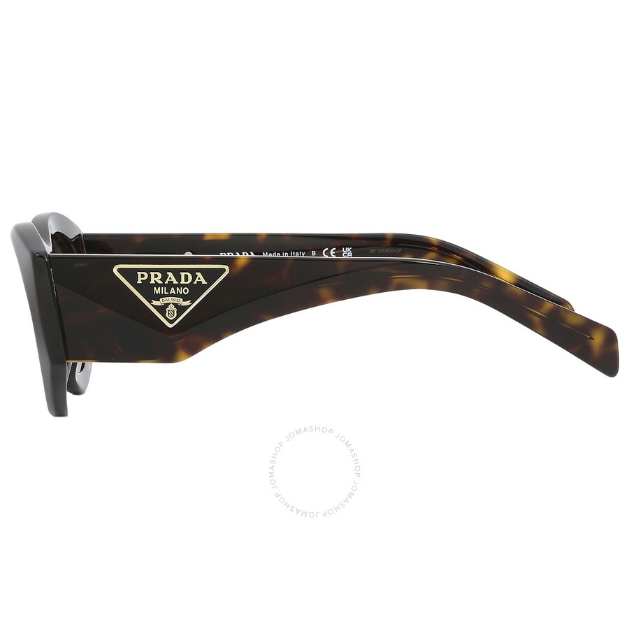 New Authentic Prada PR 20ZS Dark Brown Oval Ladies Sunglasses – 2AU06B 53 Prada PR 20ZS Sunglasses | FREE Shipping - Go-Optic.com main image 2