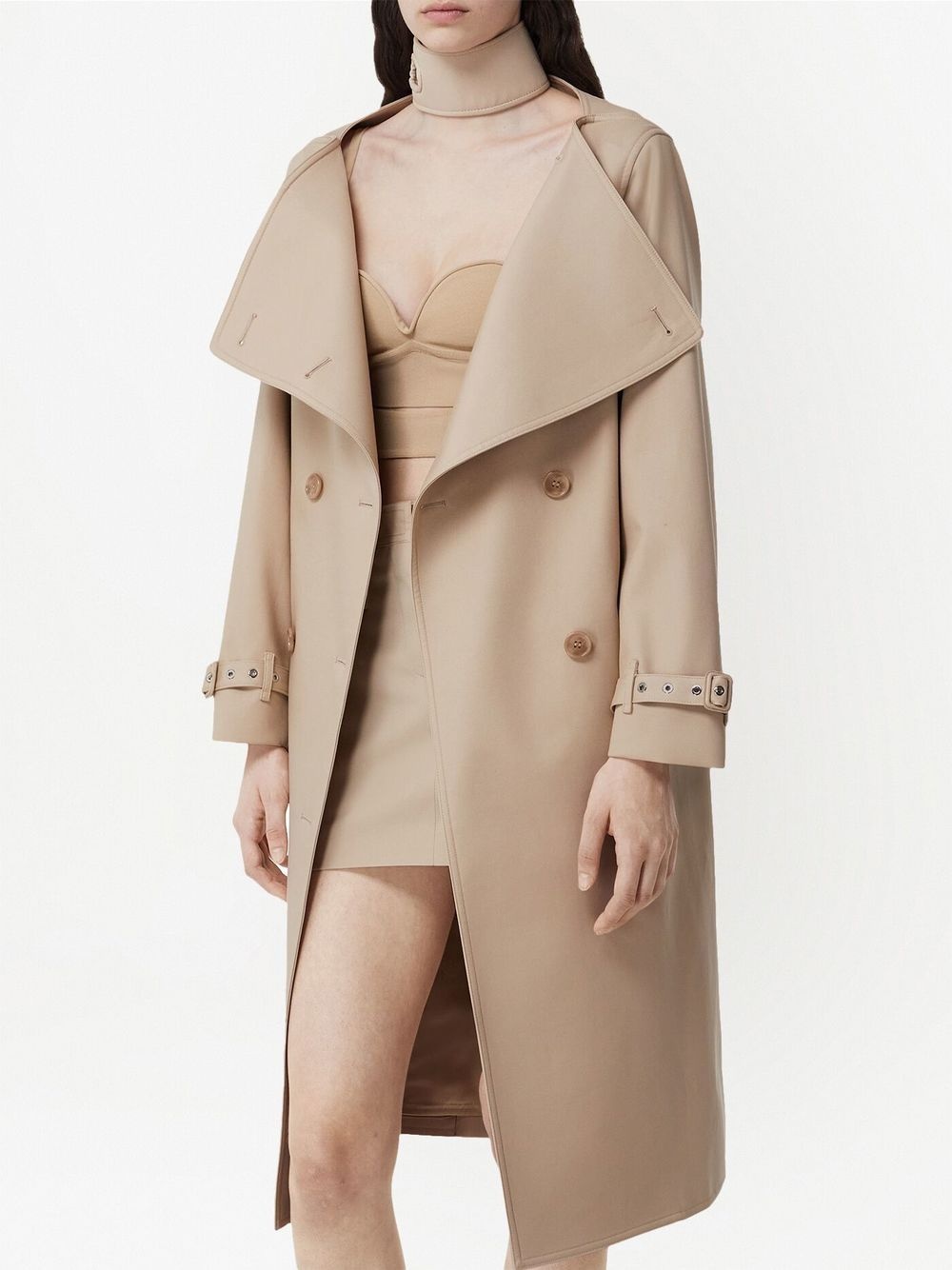 double-breasted trench coat - 3