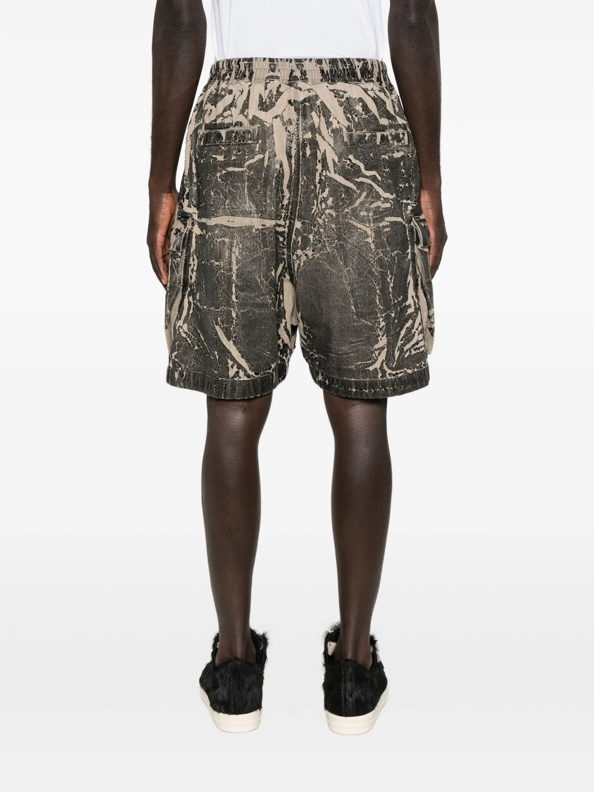 Rick Owens Drkshdw Washed Cargo Shorts - 3