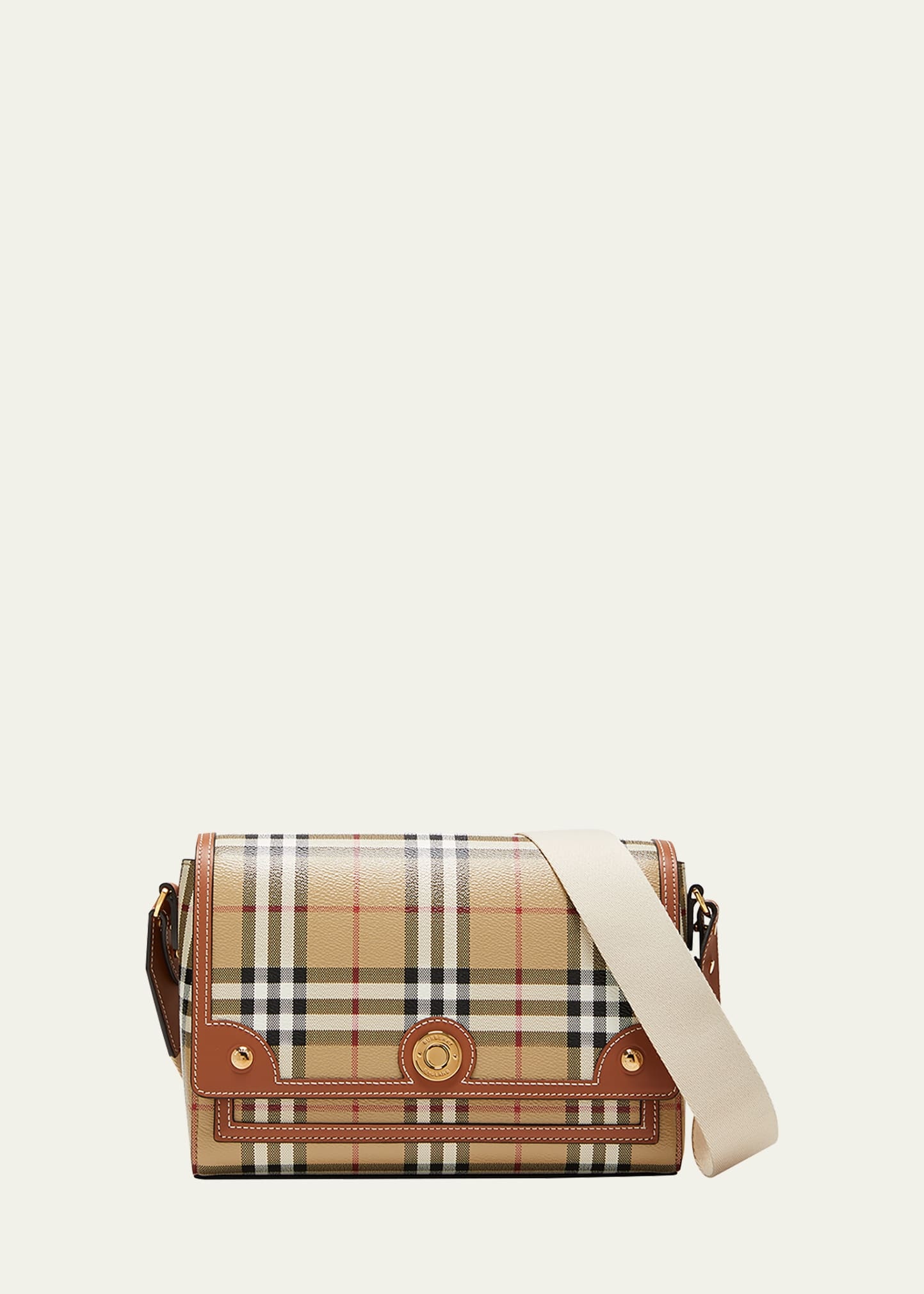 Note Check Flap Crossbody Bag - 1