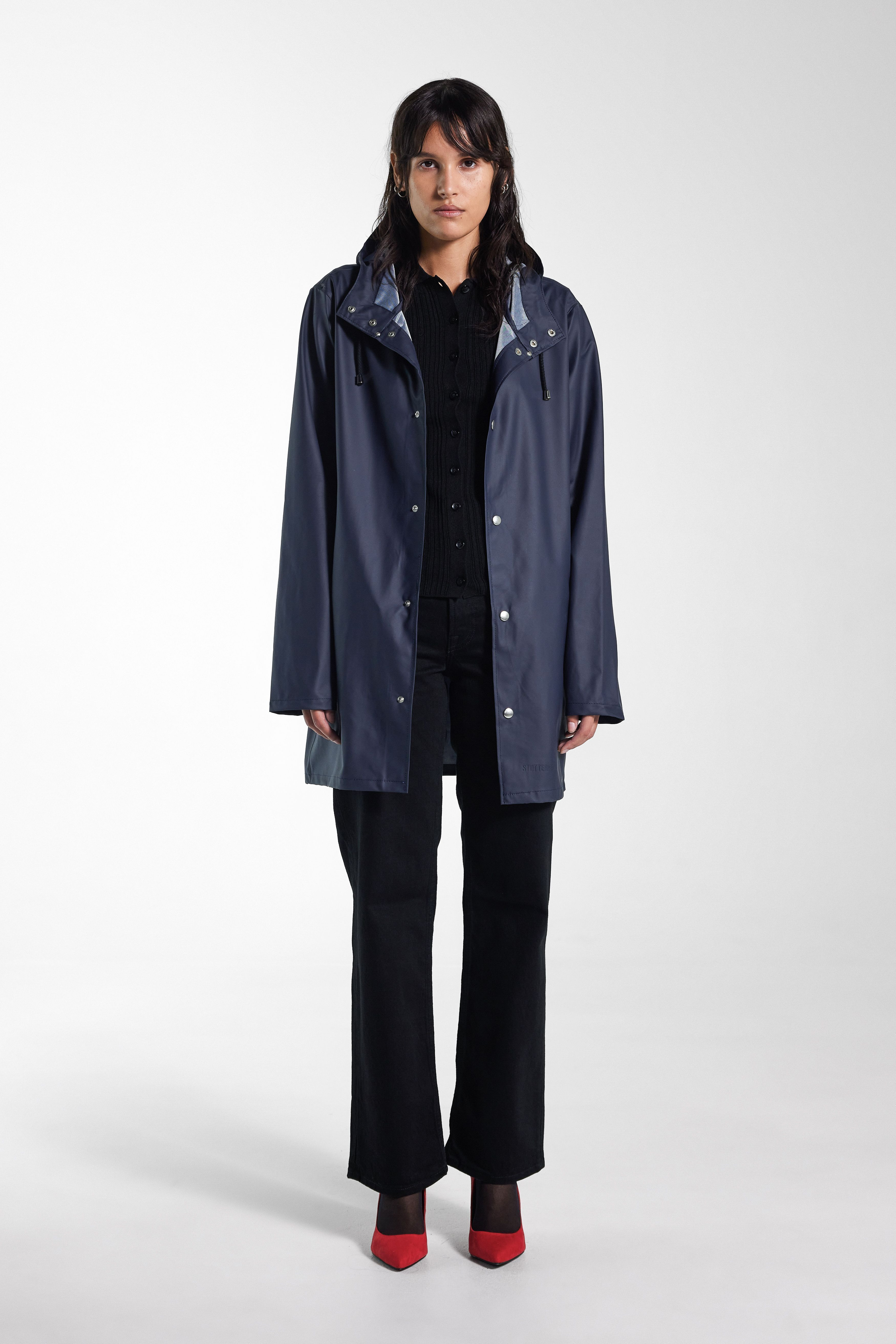 Stockholm Lightweight Raincoat Navy - 2