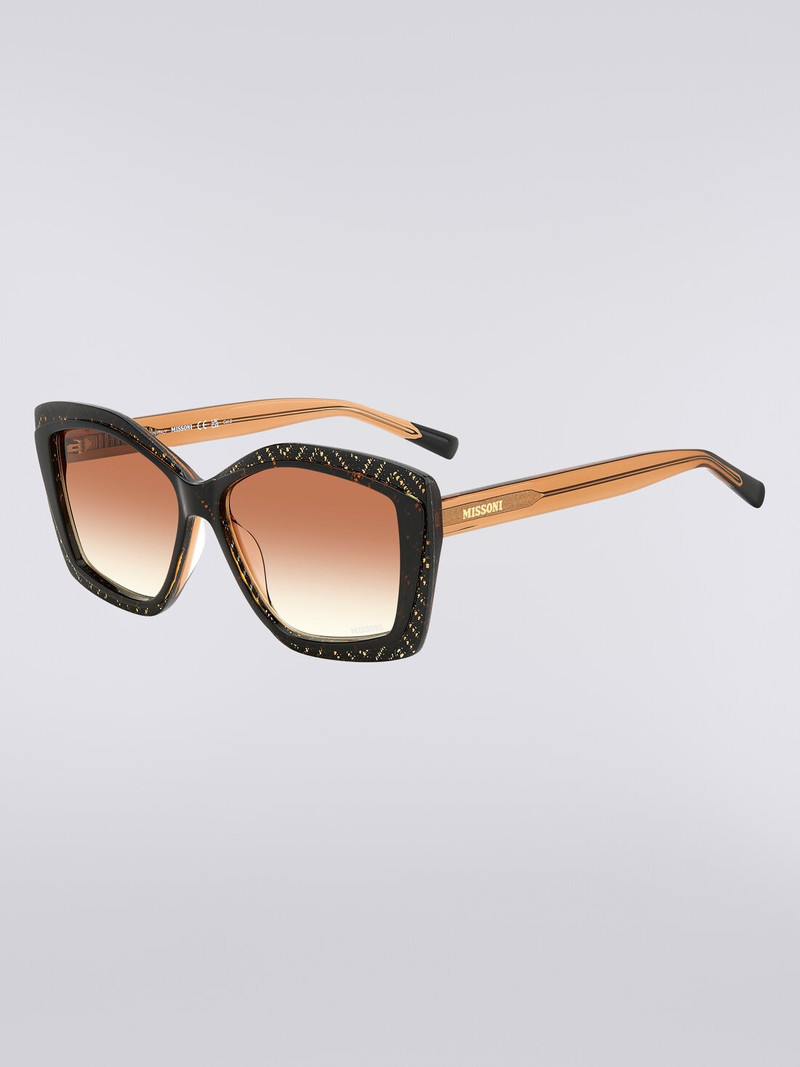 Missoni Geometric frame sunglasses with fabric inserts outlook