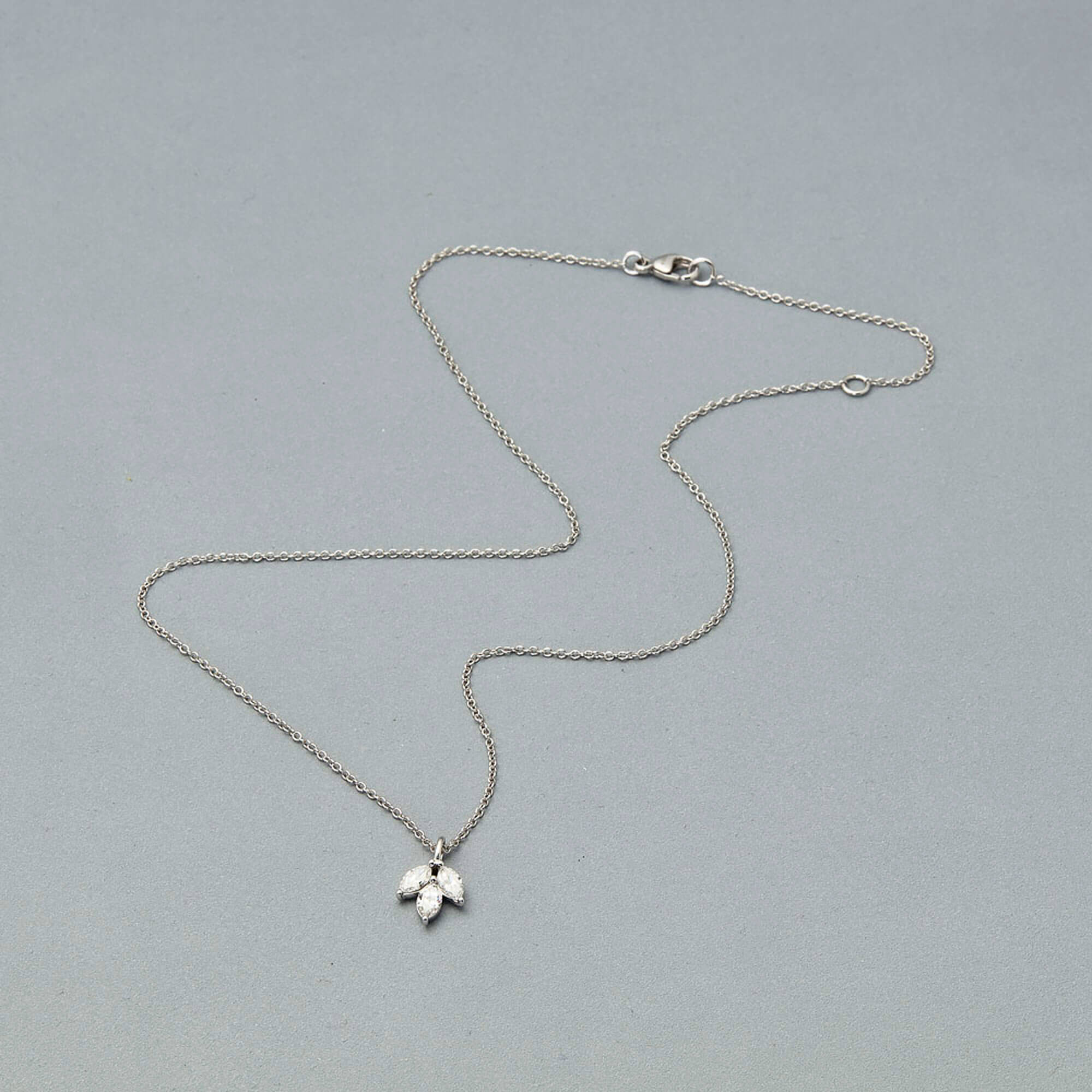 LAB-Created Diamond Fleur Choker - 4