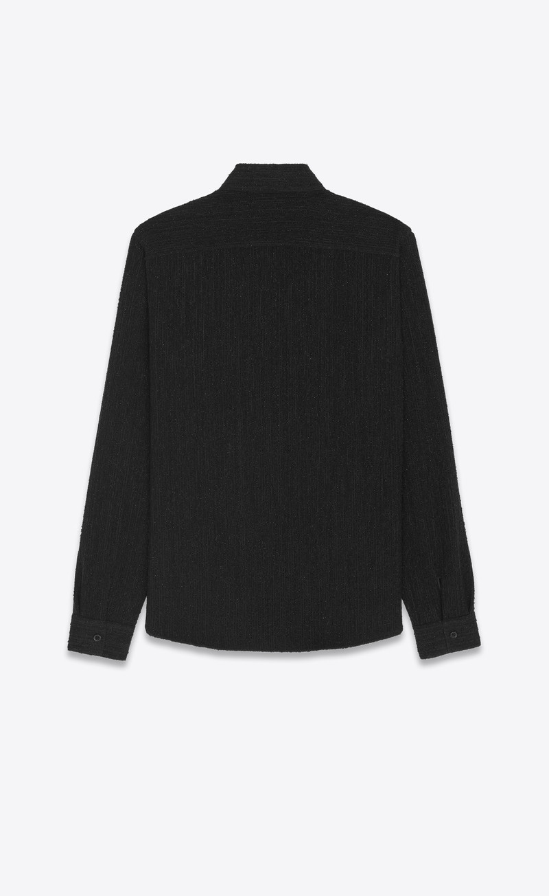 SAINT LAURENT overshirt in wool outlook