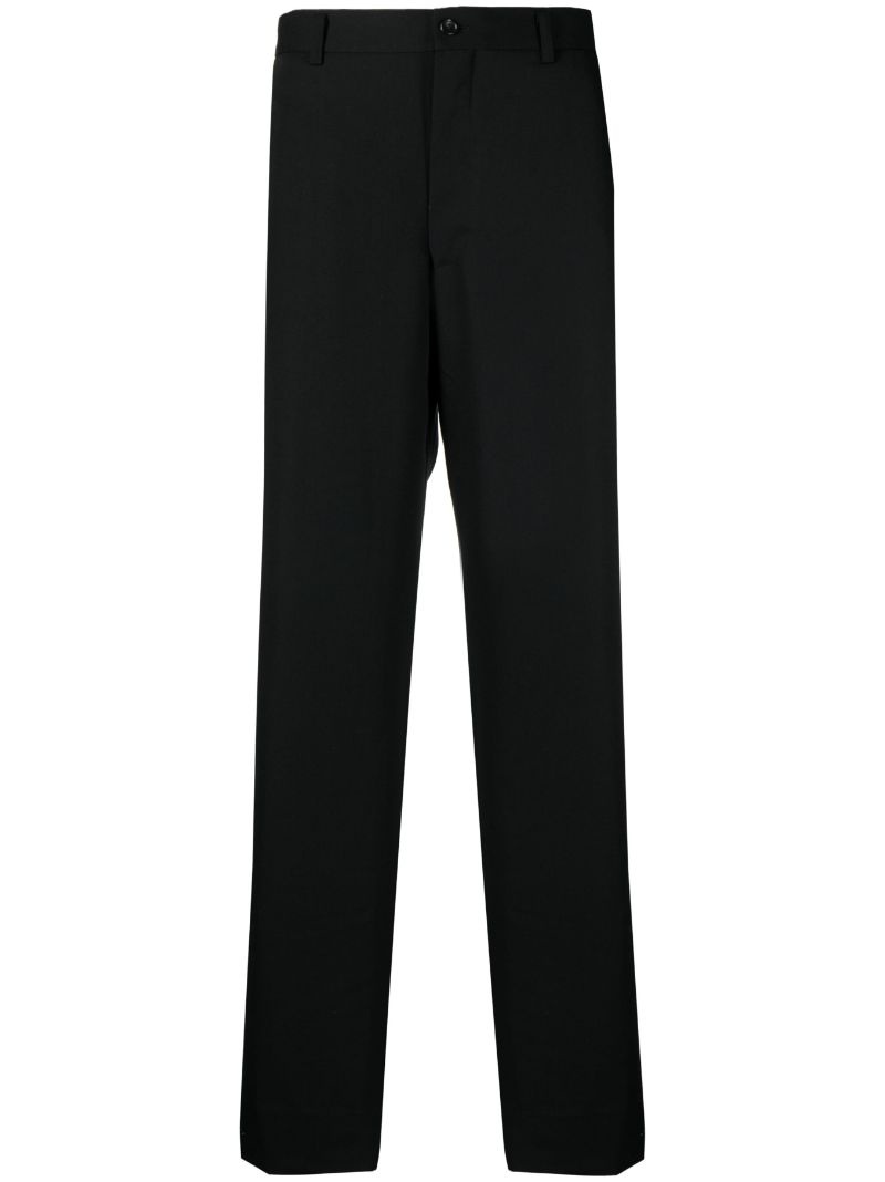 tailored-cut wool trousers - 1