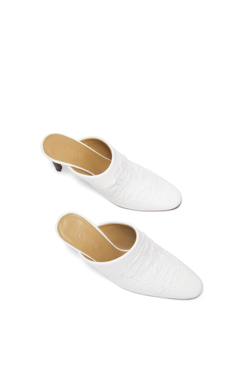 Mule in ripped denim 3