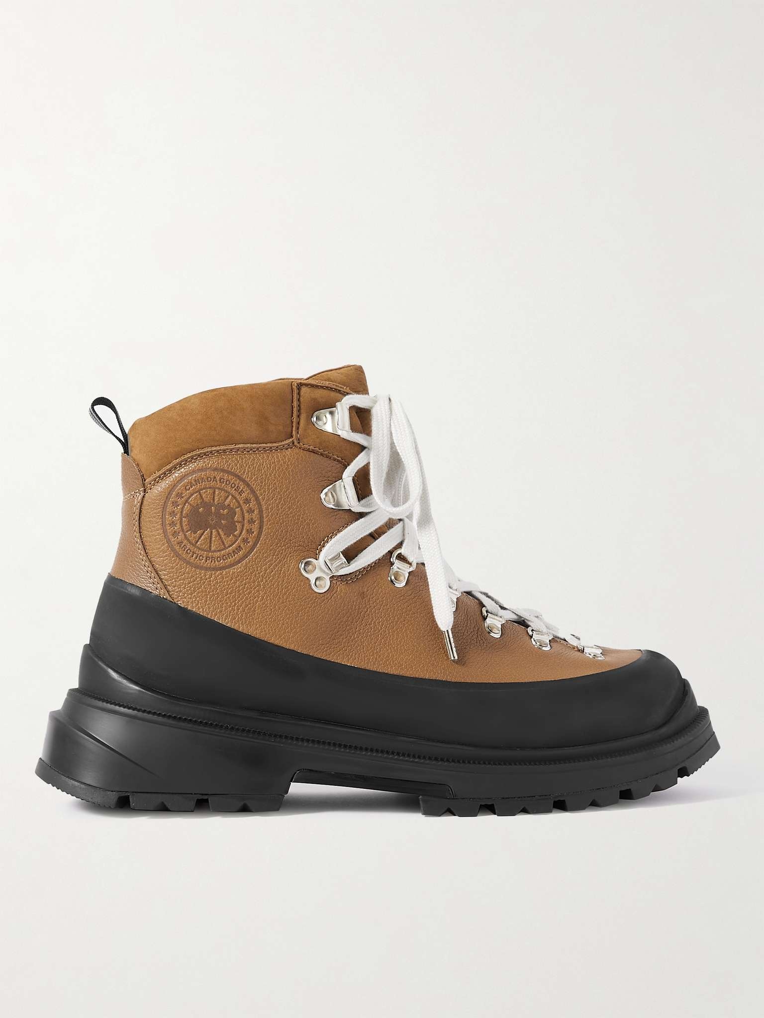 Journey Rubber and Nubuck-Trimmed Full-Grain Leather Hiking Boots - 2