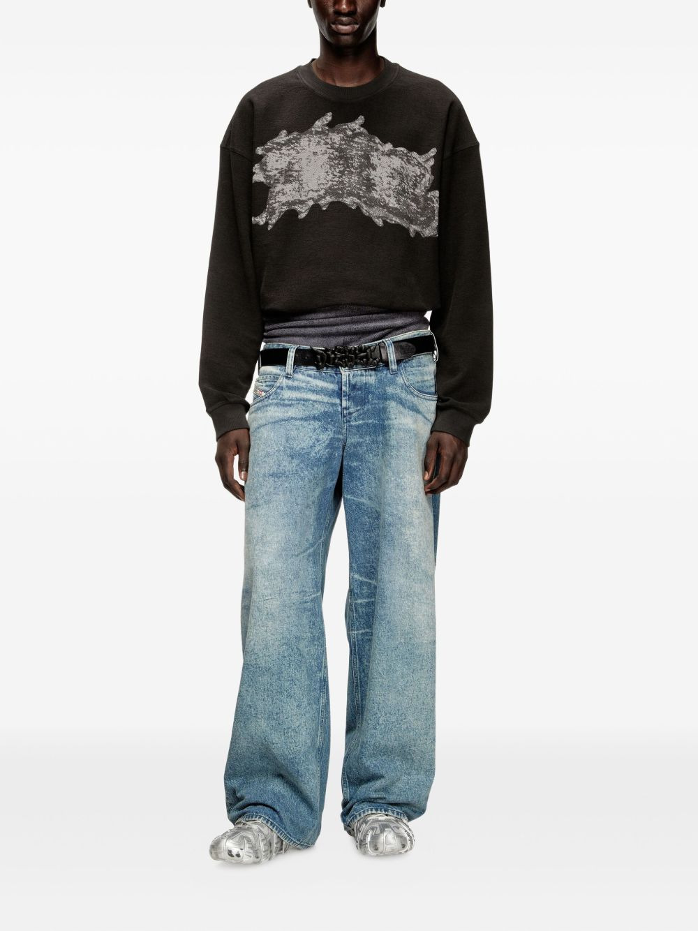 graffiti-print sweatshirt - 2