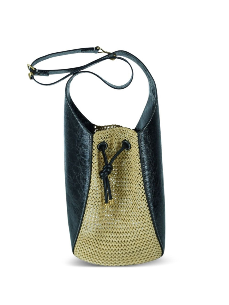 raffia bucket bag 1