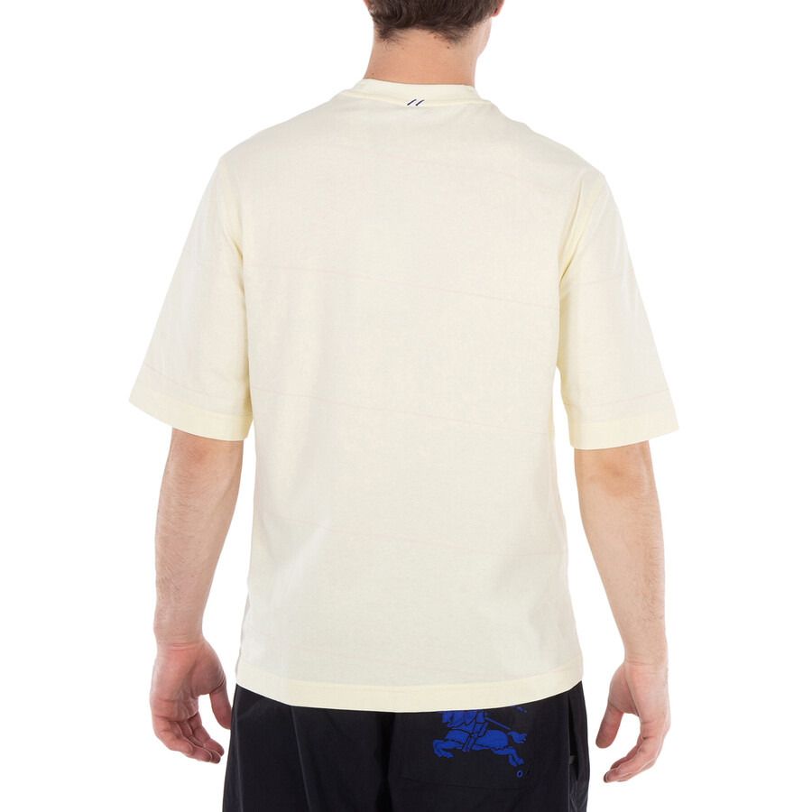 Burberry Striped Logo-Embroidered T-Shirt - 3