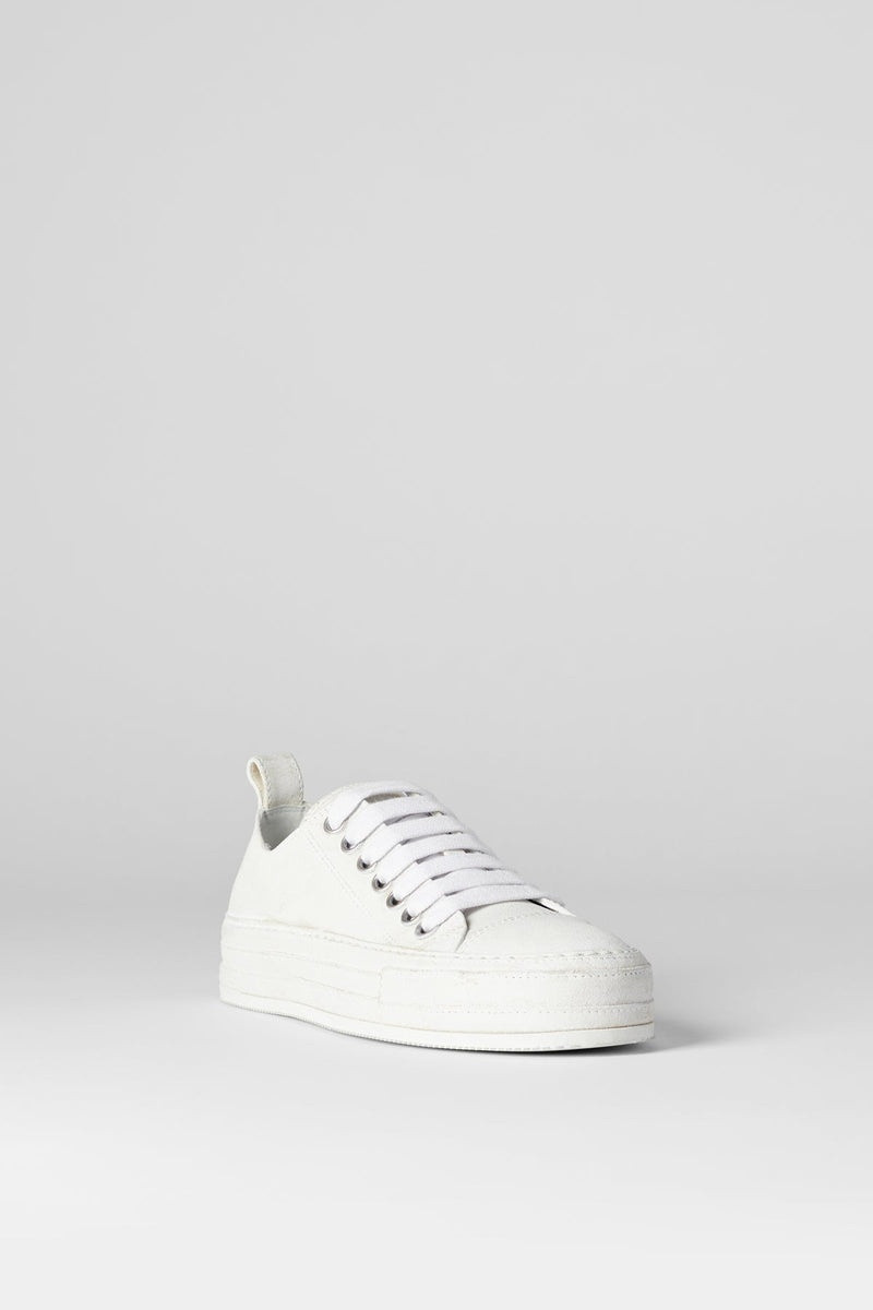 Ann Demeulemeester Gert Low Top Sneakers Crosta Painted White outlook