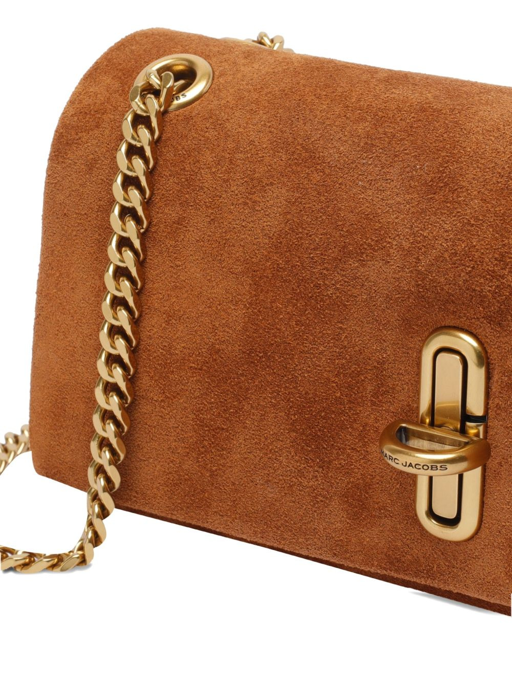 mini The Dual Chain suede shoulder bag - 4