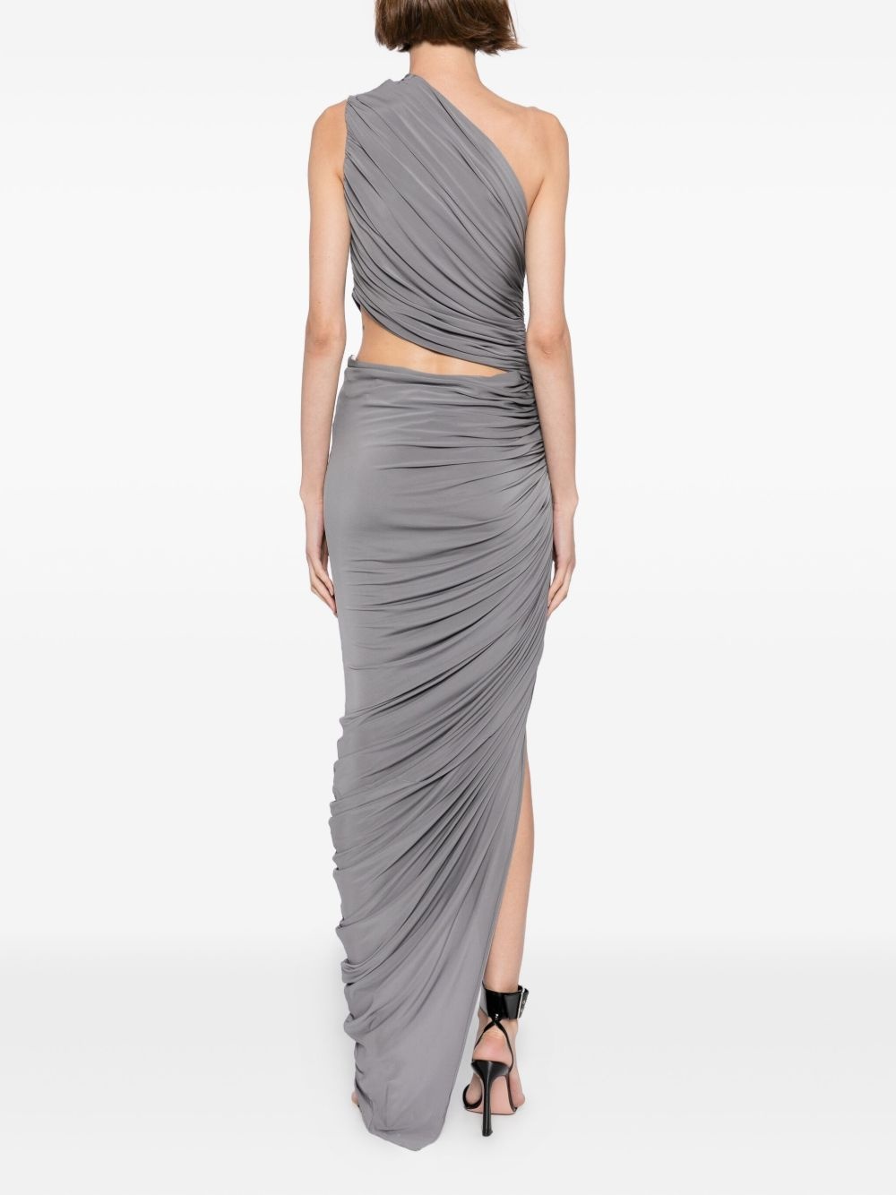 cut-out jersey dress - 4