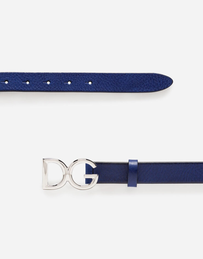 Tumbled leather belt 1