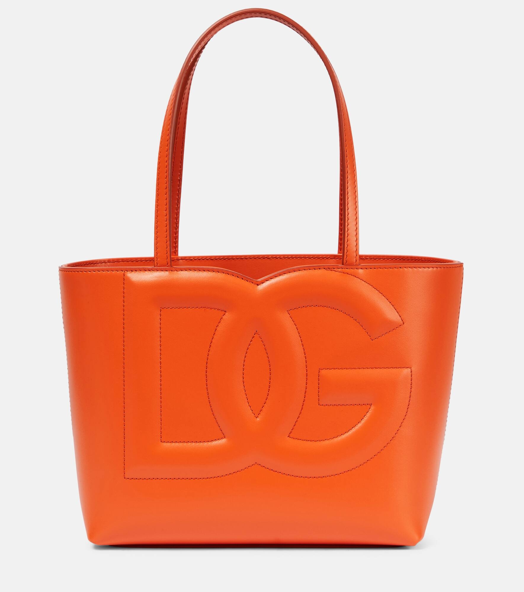 DG Medium leather tote bag - 1