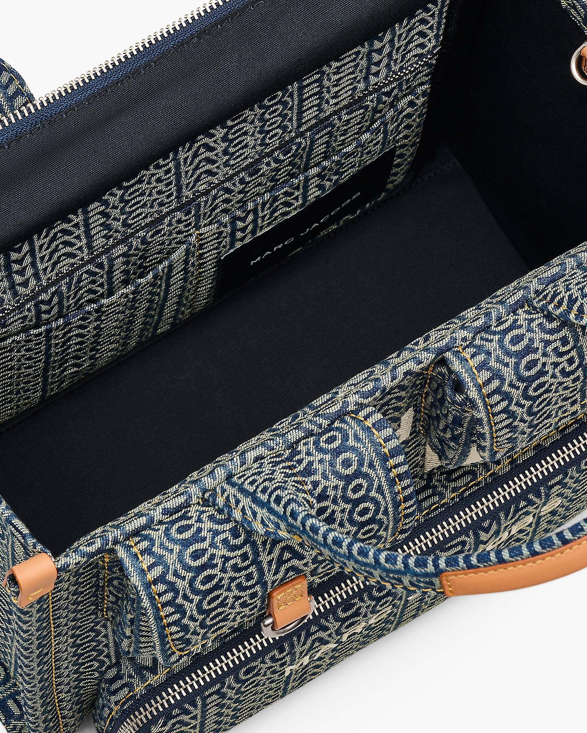 THE CARGO MONOGRAM DENIM MEDIUM TOTE BAG - 6
