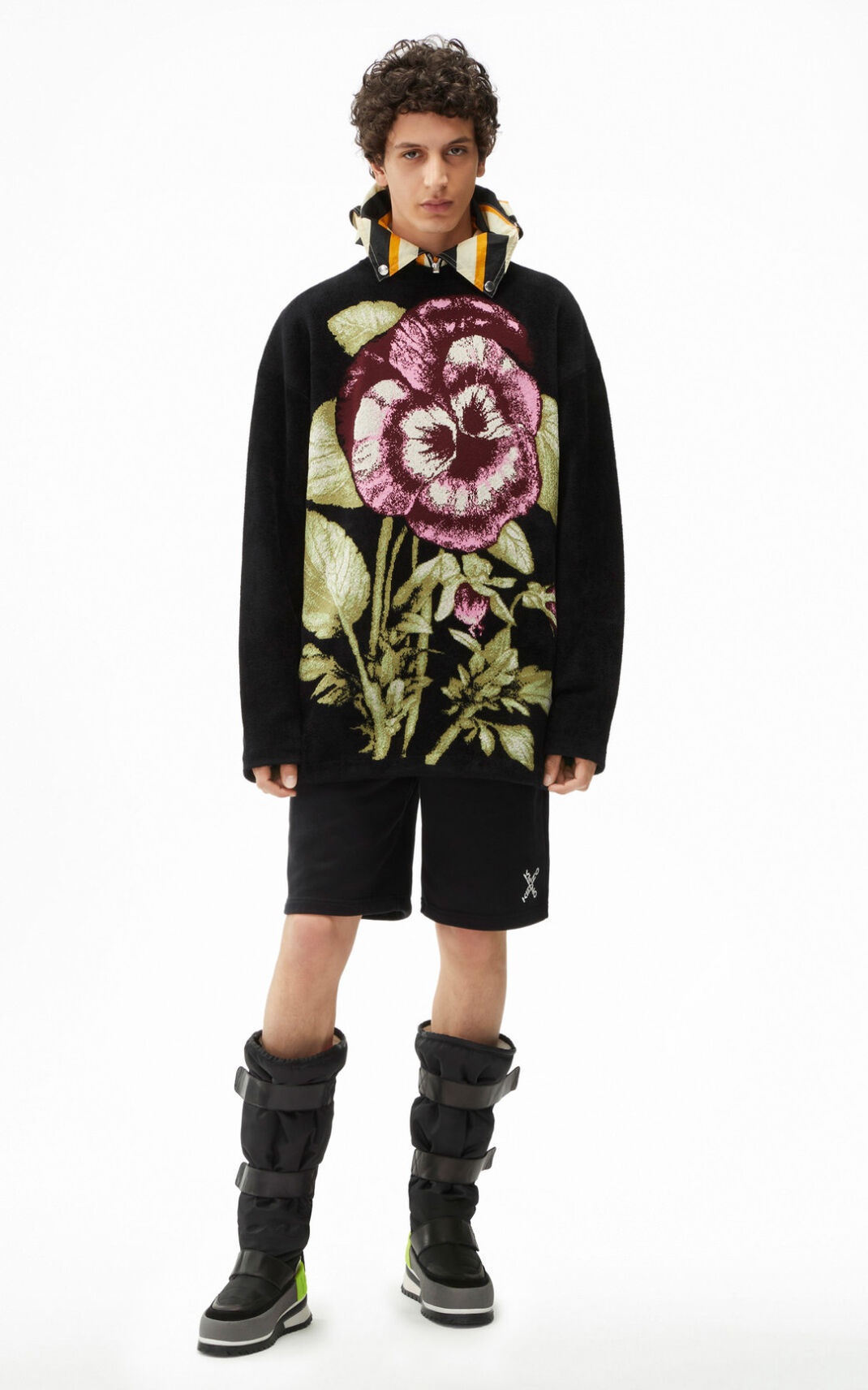 'Pansy' jacquard velour jumper - 3