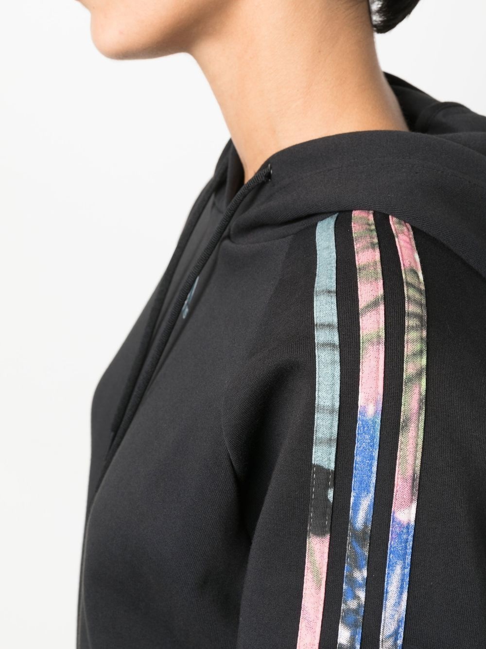 embroidered-logo detail hoodie - 5