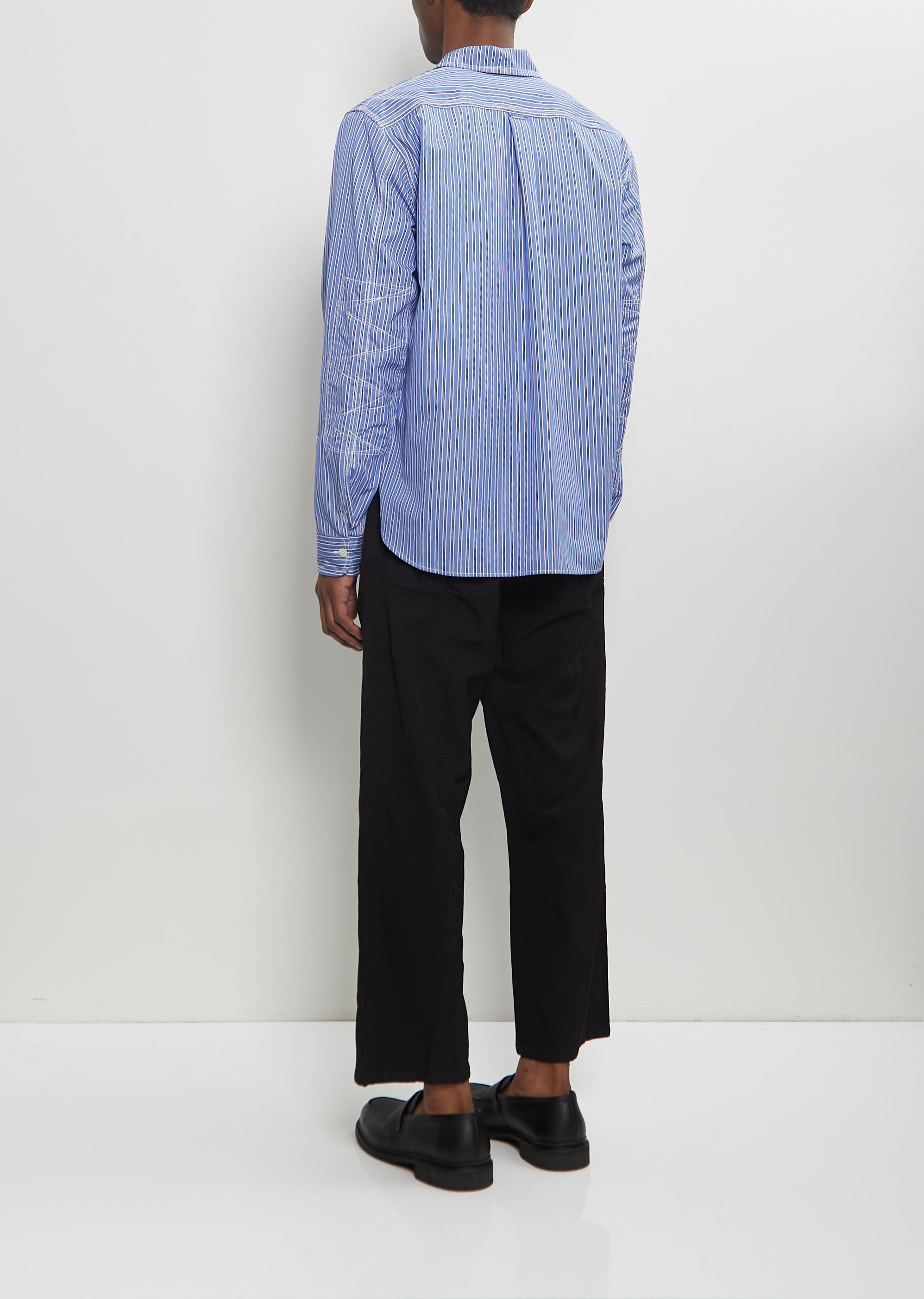 Contrast Stitch Button Up Shirt - 3