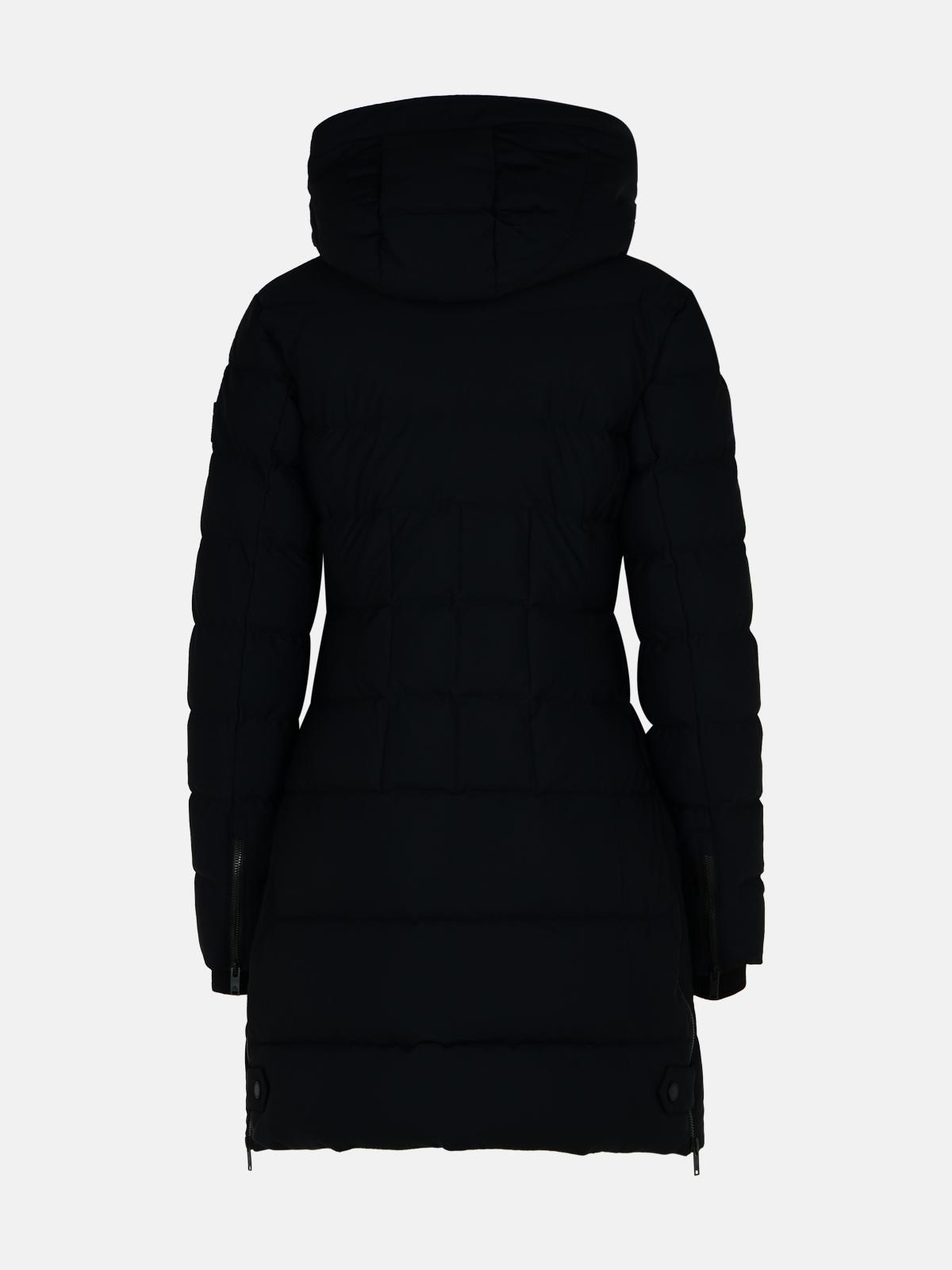 'WATERSHED 3' BLACK NYLON PARKA - 3