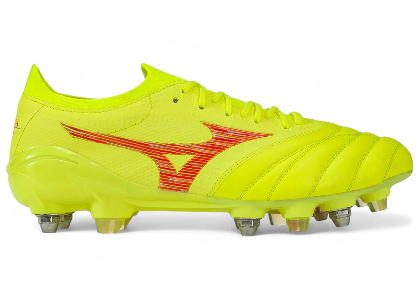 Mizuno Morelia Neo IV Beta Japan Mix Safety Yellow Flery Coral Safety Yellow - 1