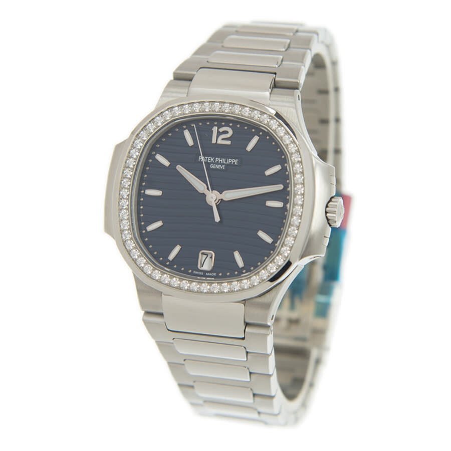 Patek Philippe Nautilus Automatic Blue Opaline Dial Diamond Ladies Watch 7118-1200A-001 - 4