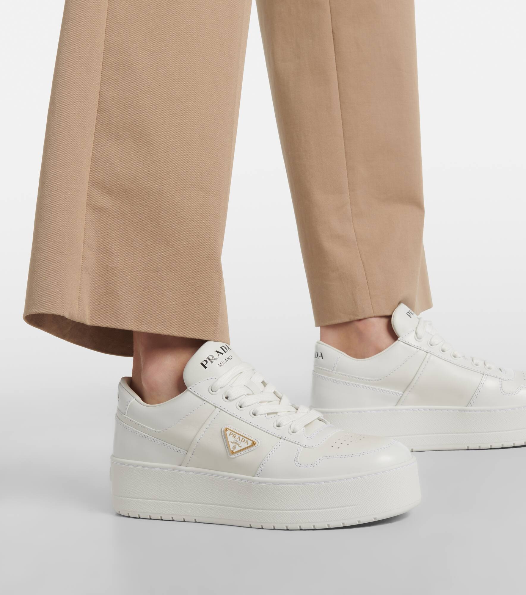 Downtown Bold leather platform sneakers - 7