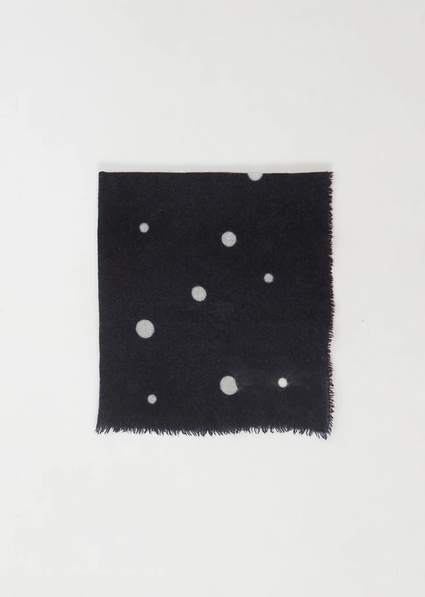 Check Small Cashmere Scarf — Blue - 1