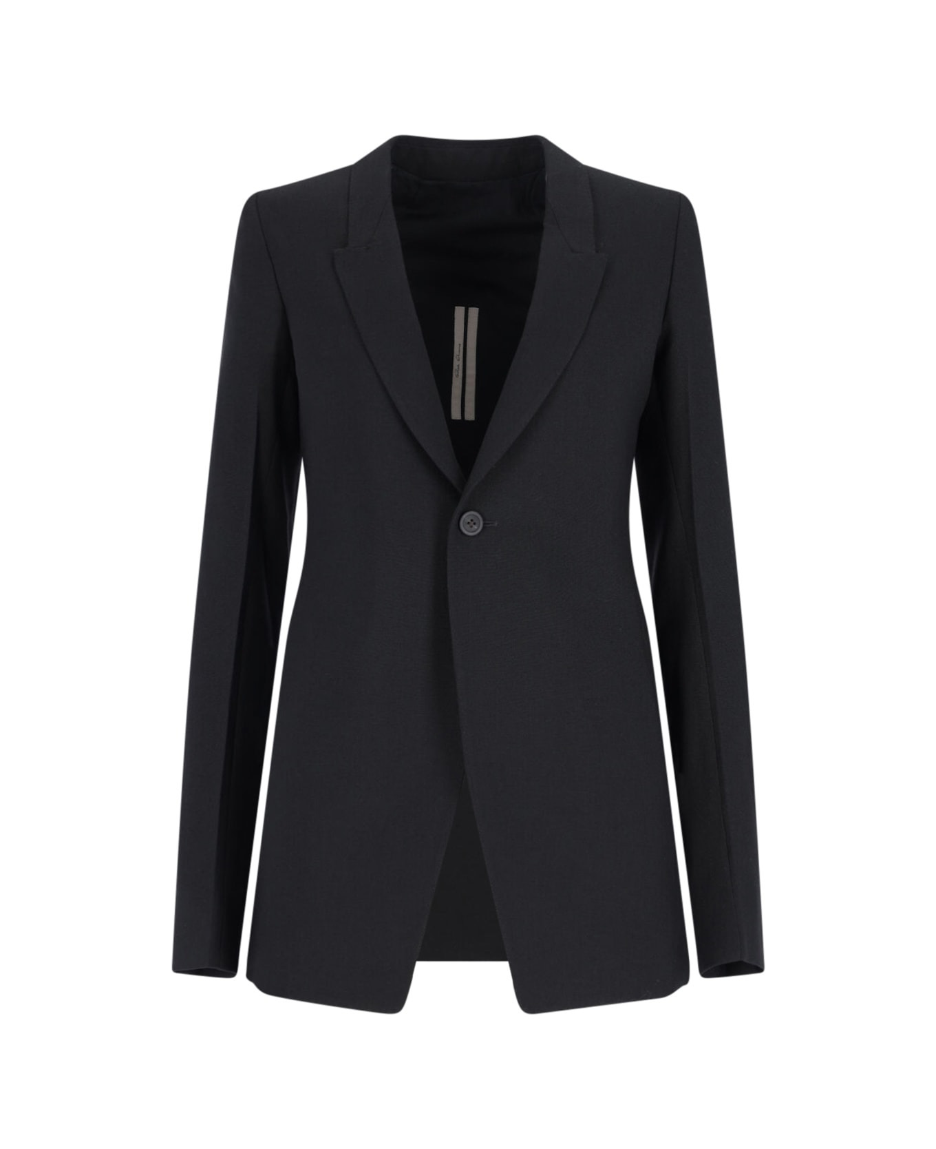 Single-breasted Wool Blazer - 1