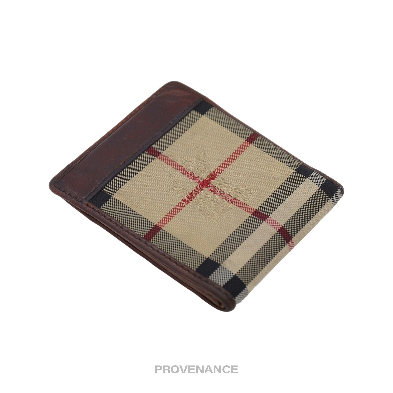 Burberry Nova Check Canvas Bifold Wallet - Brown - 6