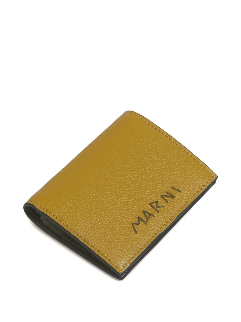 textured leather wallet - 3