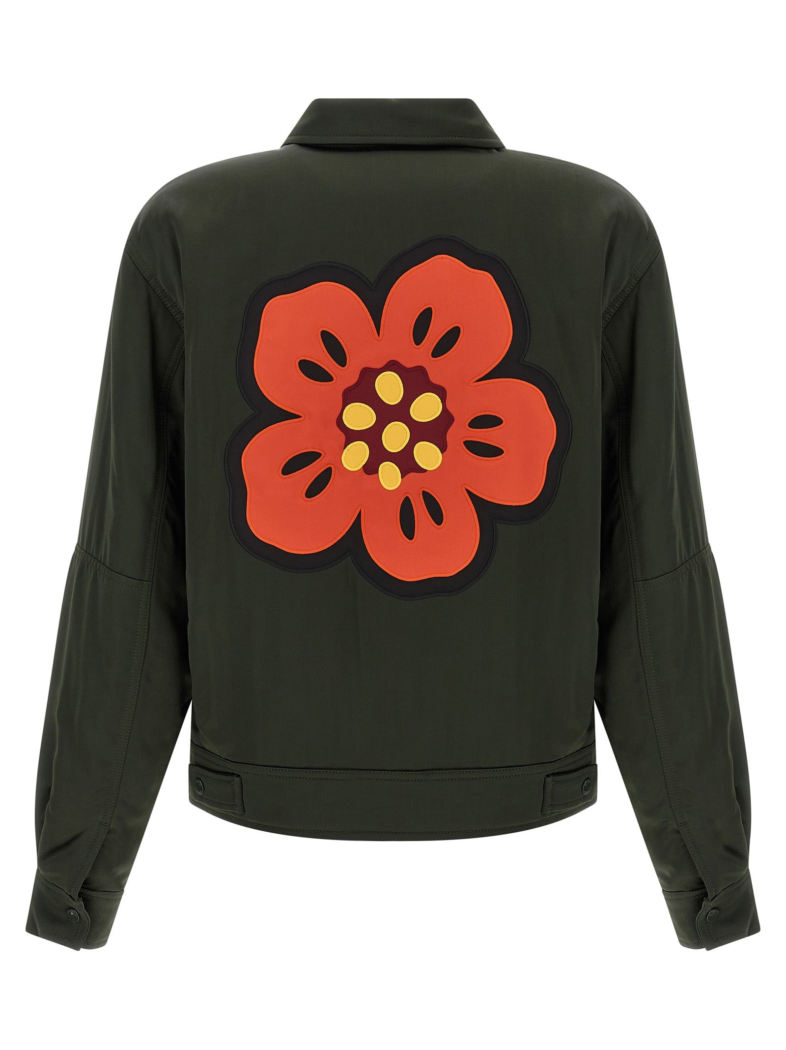 Boke Flower Puffer Jackets Green - 2