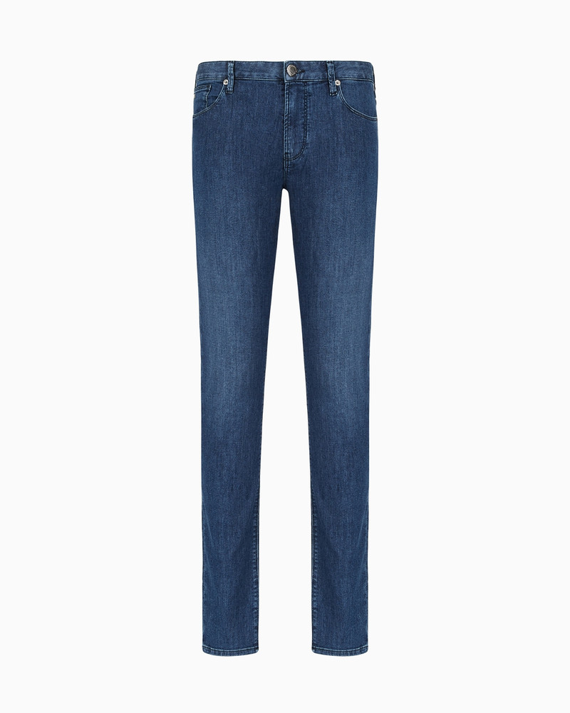 J06 WORN-EFFECT WASH, SLIM-FIT, 8 OZ DENIM JEANS 1