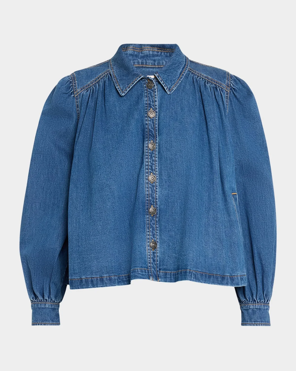 Lyla Denim Swing Jacket - 1