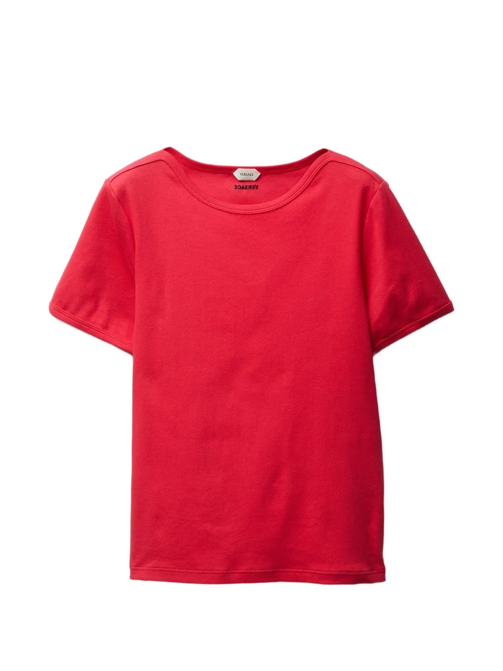 embroidered ribbed cotton-jersey t-shirt - 1