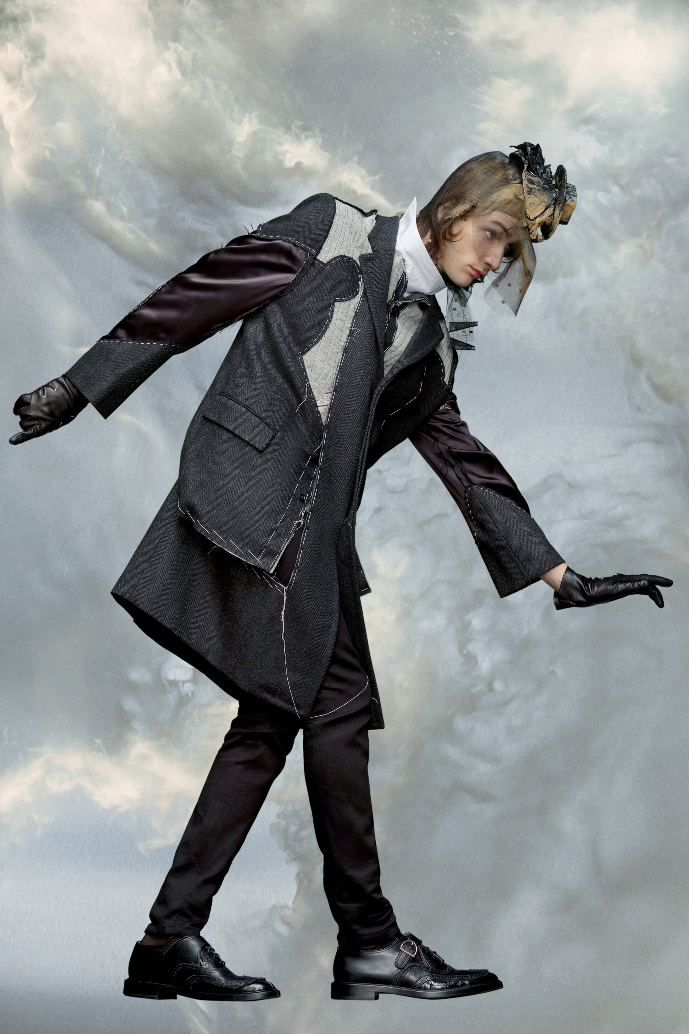 Décortiqué wool coat - 4