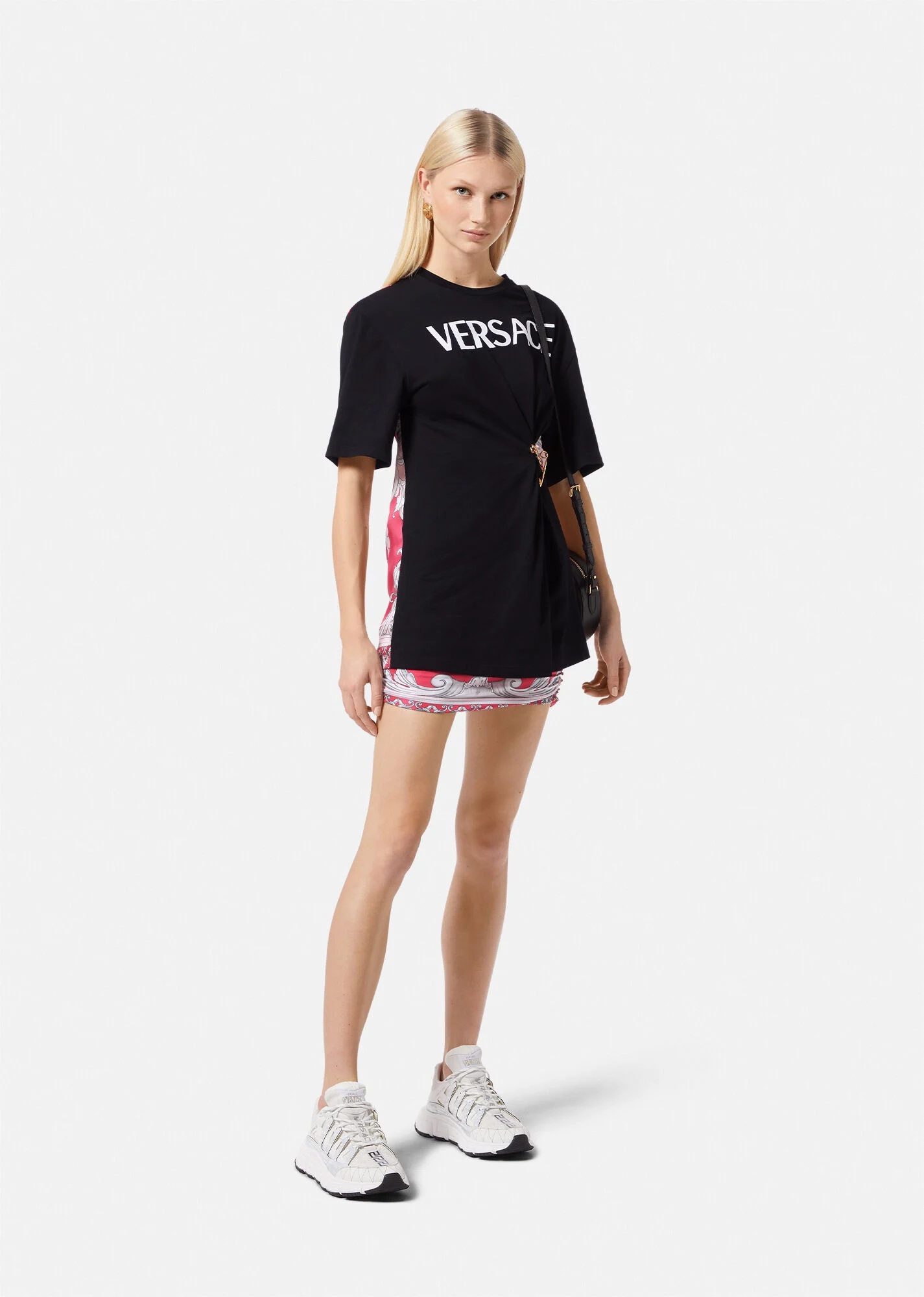 Silver Baroque Safety Pin T-shirt - 2