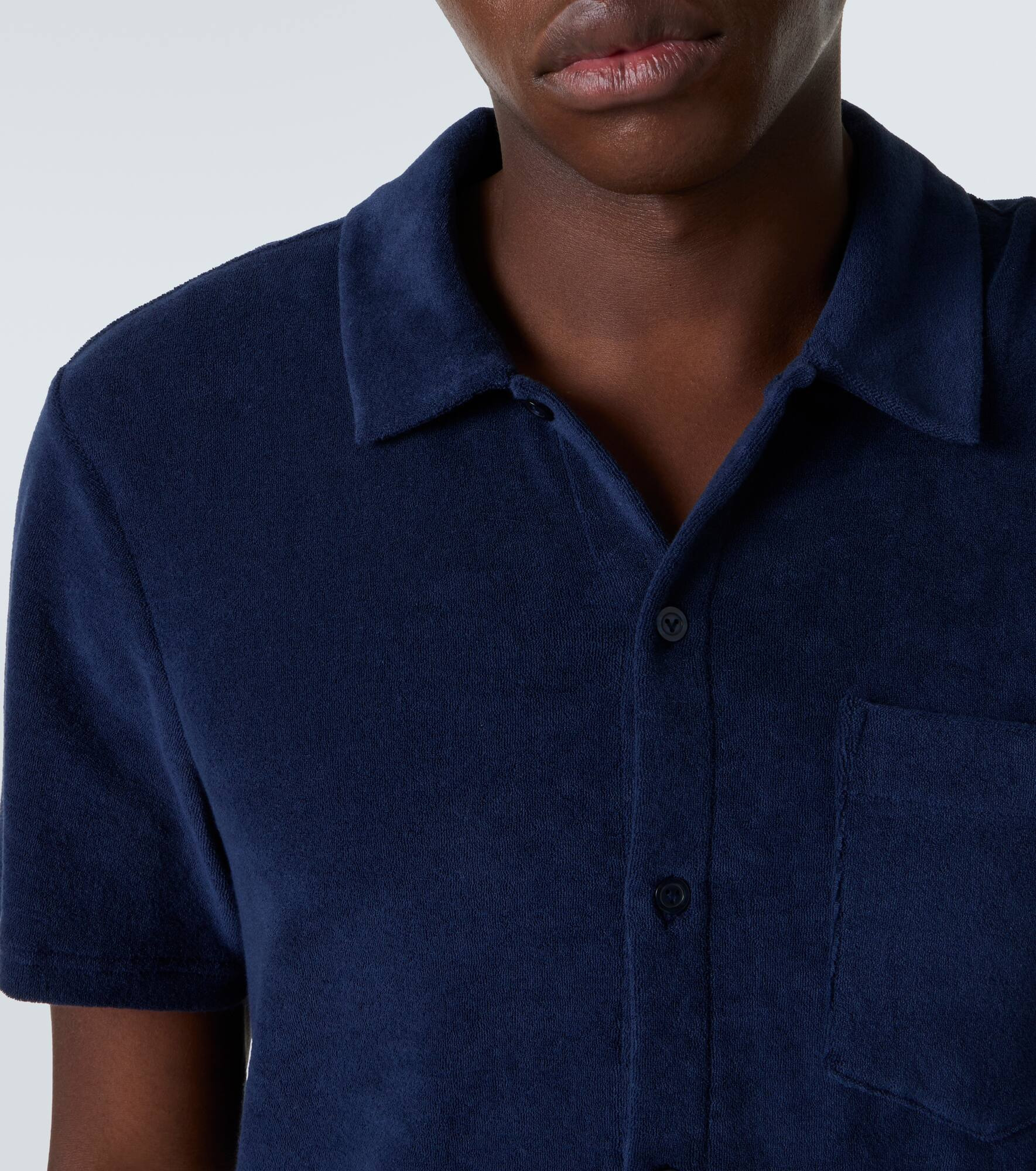 Charli cotton-blend terry polo shirt - 5