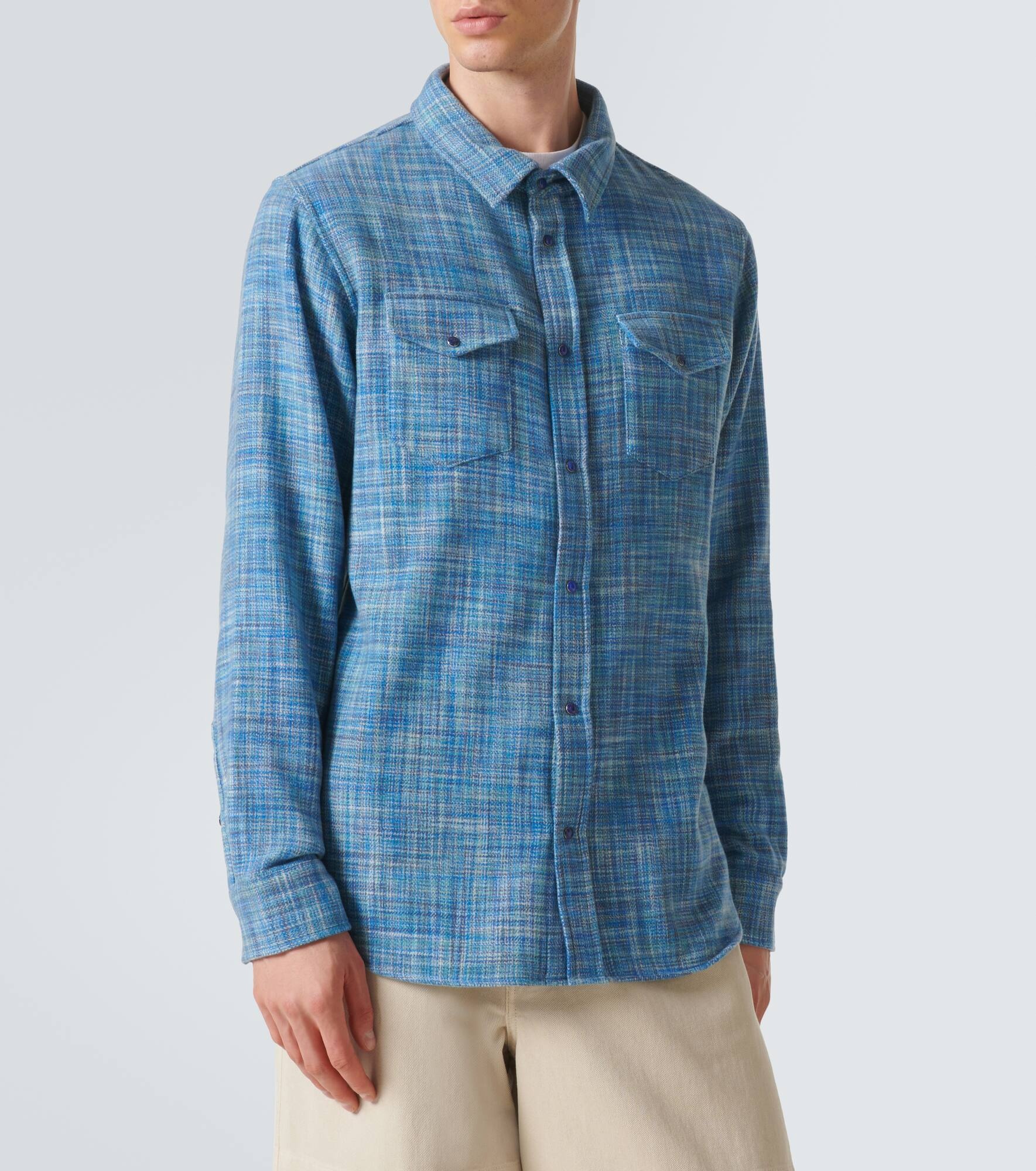 Space-Dyed cashmere shirt - 3