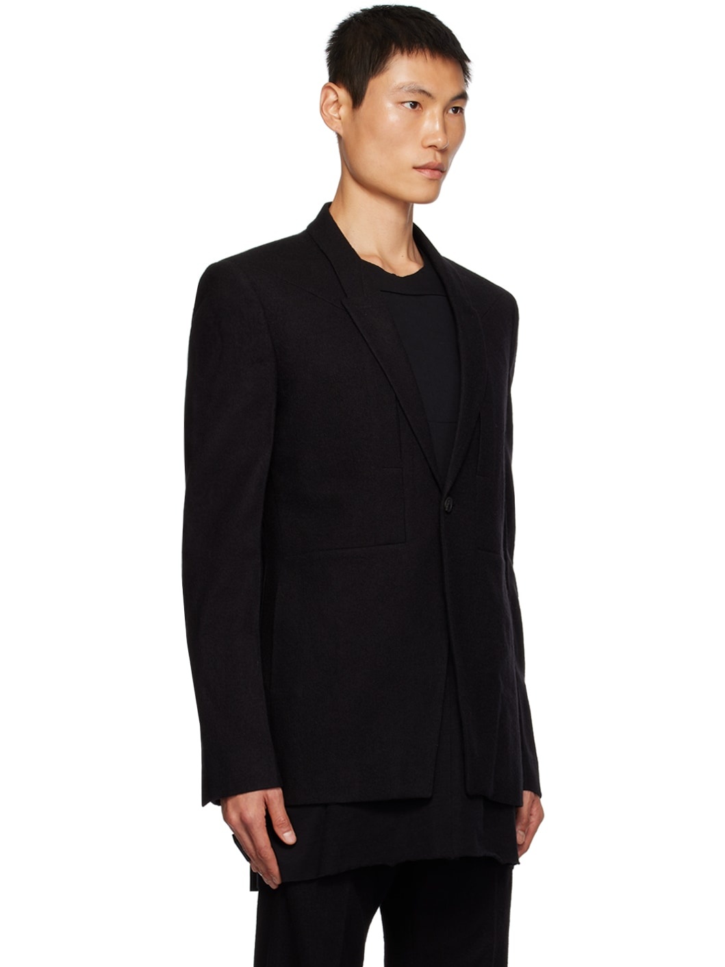 Black Soft Blazer - 2