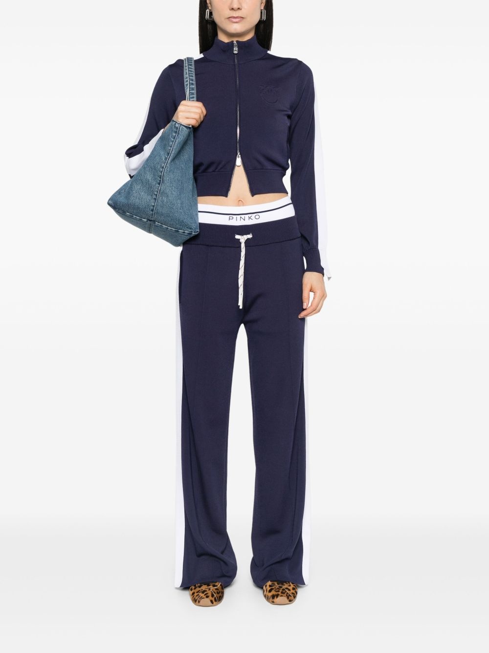 logo-waistband track pants - 2
