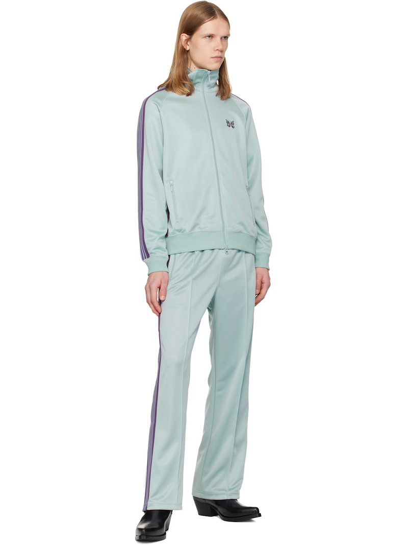 NEEDLES Green Poly Smooth Track Pants outlook