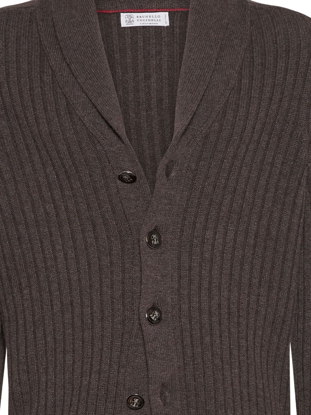ribbed button-up cardigan - 7