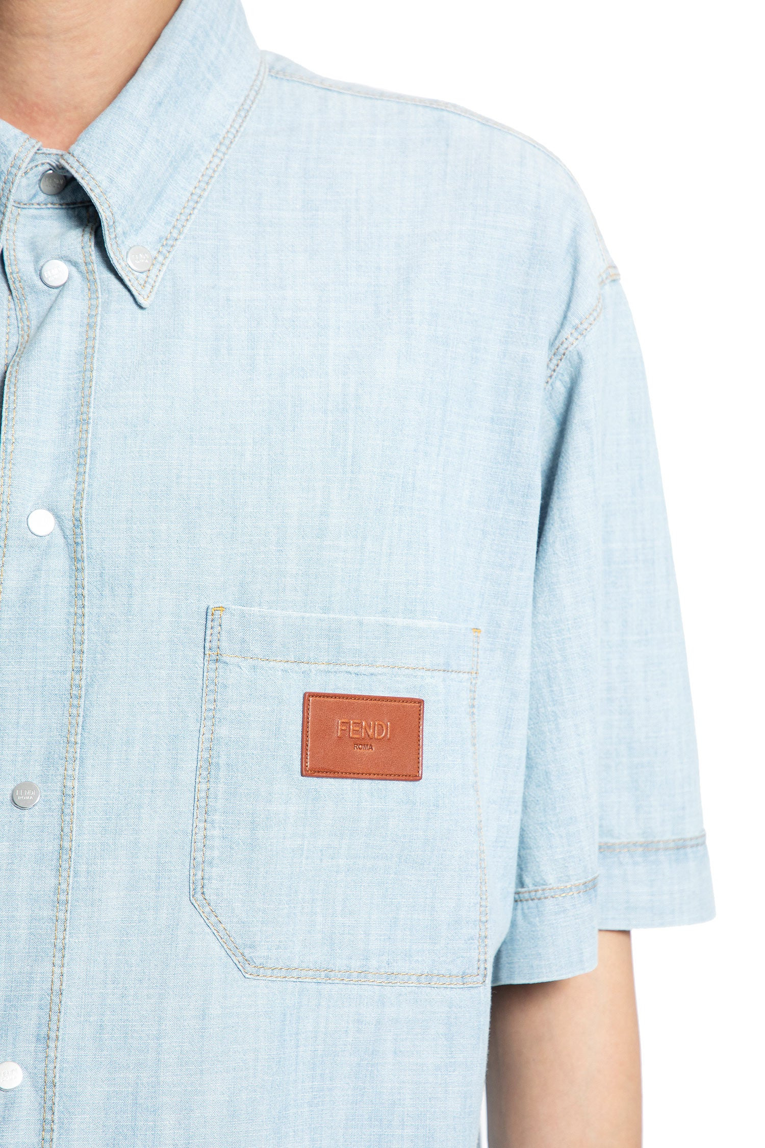Shirt In Chambray - 4